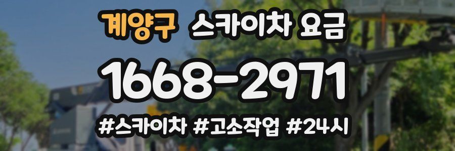계양구 스카이차 요금