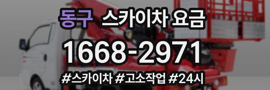 동구 스카이차 요금