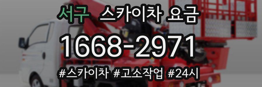 서구 스카이차 요금