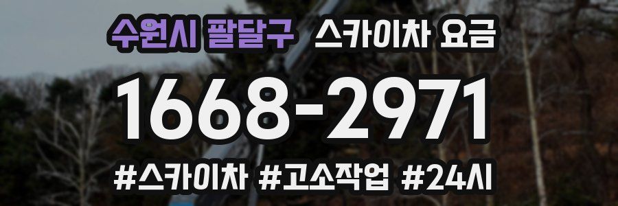 수원시 팔달구 스카이차 요금