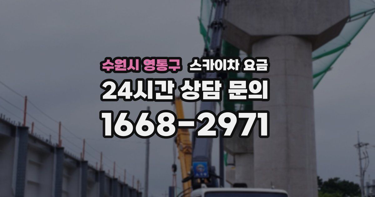 수원시 영통구 스카이차 요금