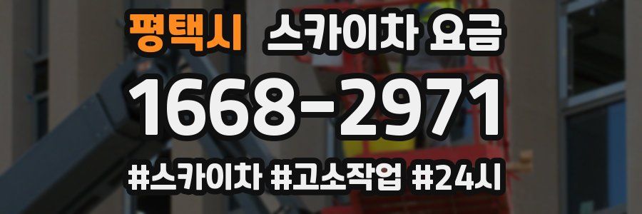 평택시 스카이차 요금