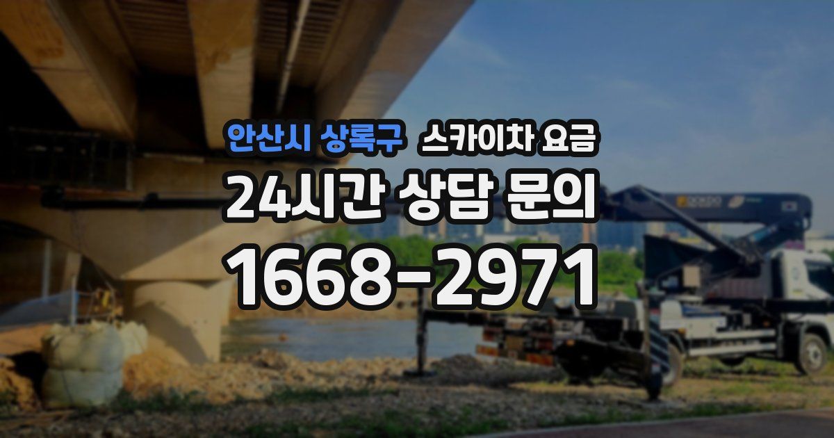 안산시 상록구 스카이차 요금