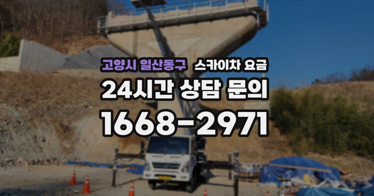 고양시 일산동구 스카이차 요금