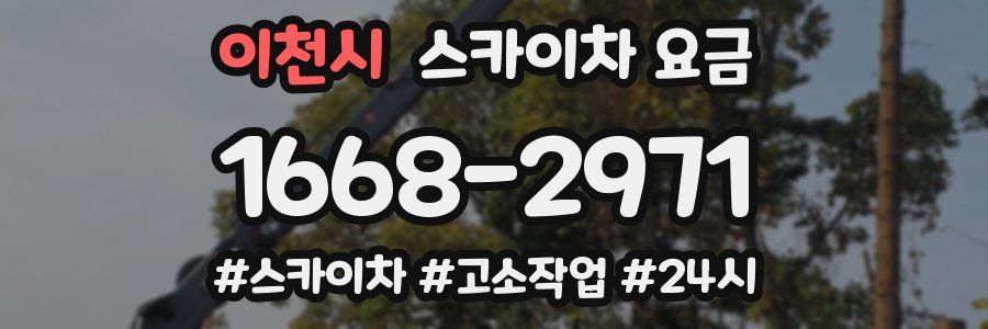 이천시 스카이차 요금