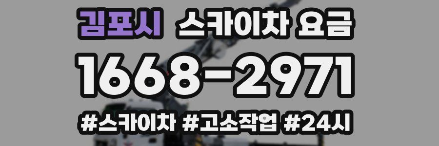 김포시 스카이차 요금