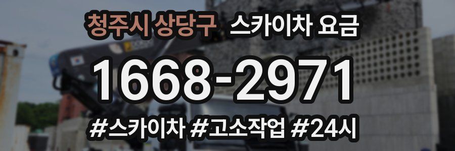 청주시 상당구 스카이차 요금