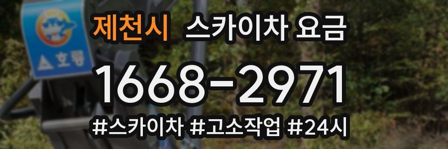 제천시 스카이차 요금
