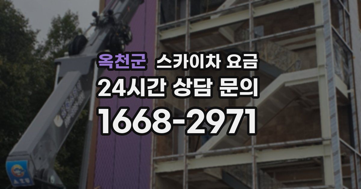 옥천군 스카이차 요금