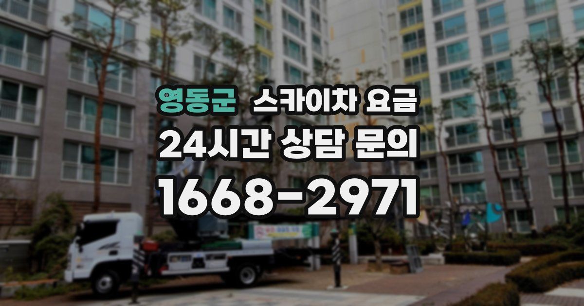 영동군 스카이차 요금