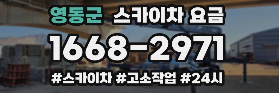 영동군 스카이차 요금