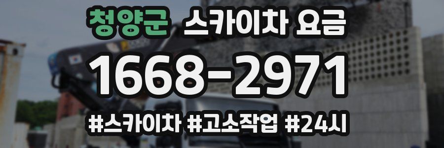 청양군 스카이차 요금