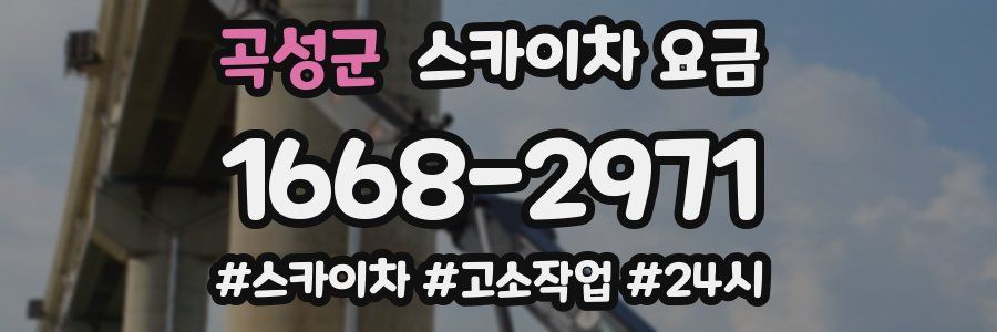 곡성군 스카이차 요금