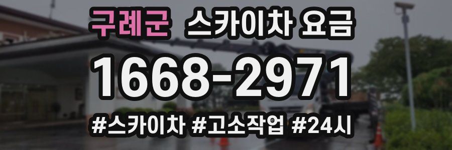구례군 스카이차 요금