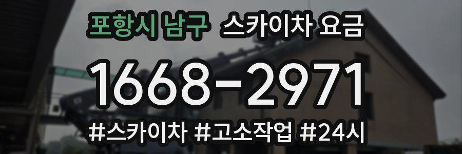 포항시 남구 스카이차 요금