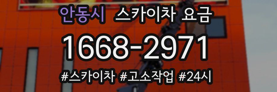 안동시 스카이차 요금