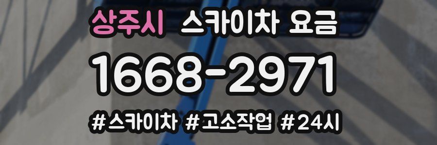 상주시 스카이차 요금