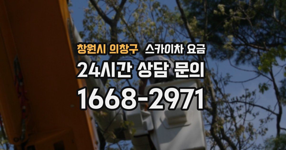 창원시 의창구 스카이차 요금
