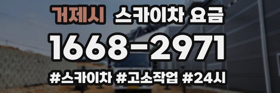 거제시 스카이차 요금