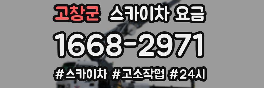 고창군 스카이차 요금