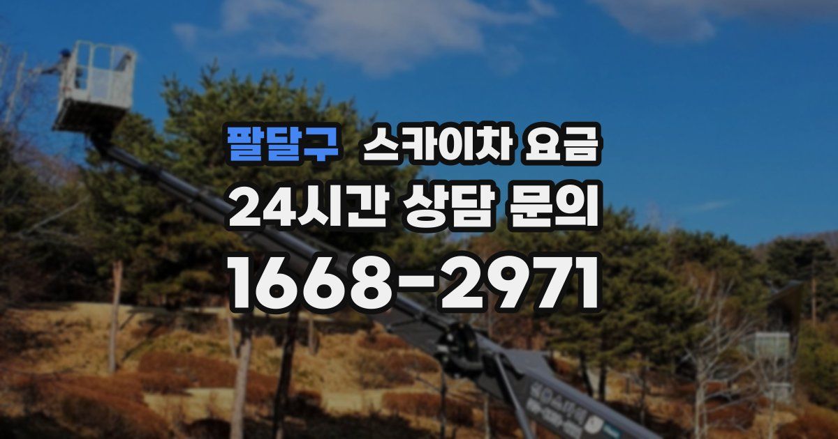 팔달구 스카이차 요금
