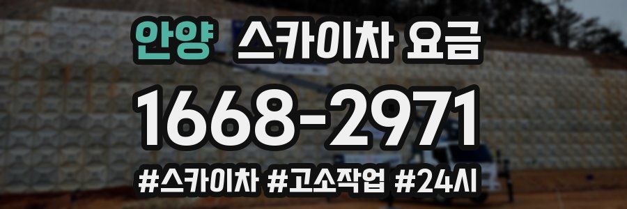 안양 스카이차 요금