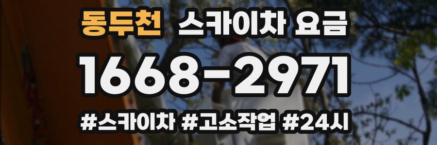 동두천 스카이차 요금