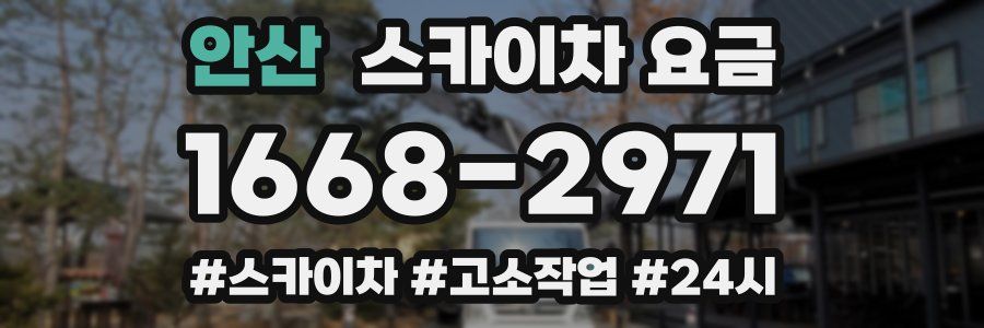 안산 스카이차 요금