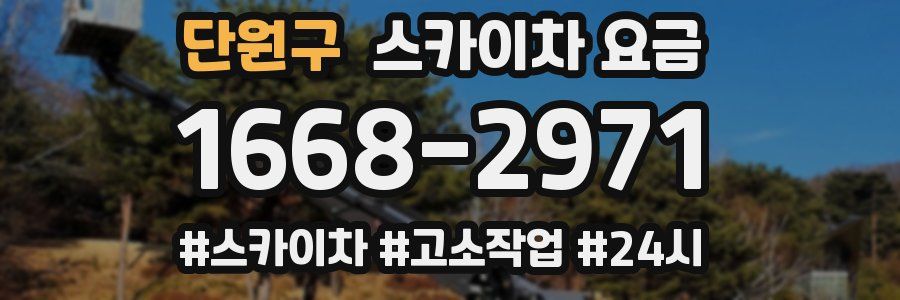 단원구 스카이차 요금