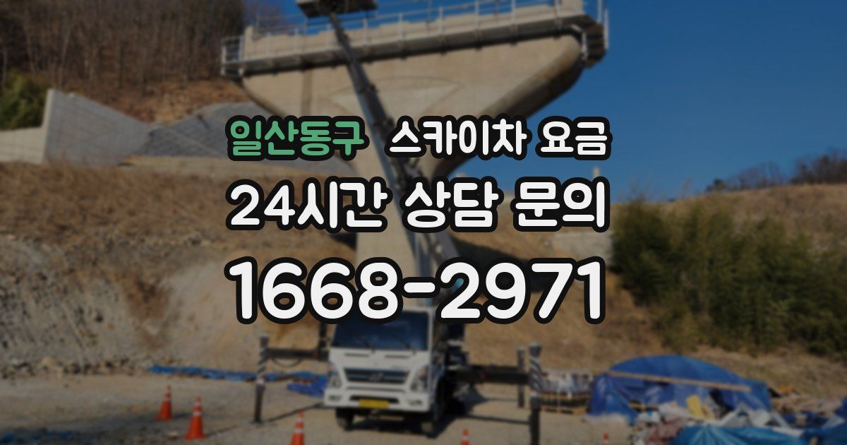 일산동구 스카이차 요금