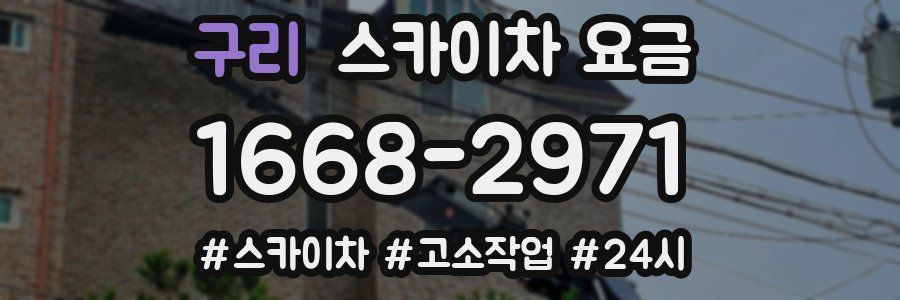 구리 스카이차 요금