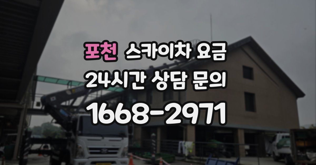 포천 스카이차 요금
