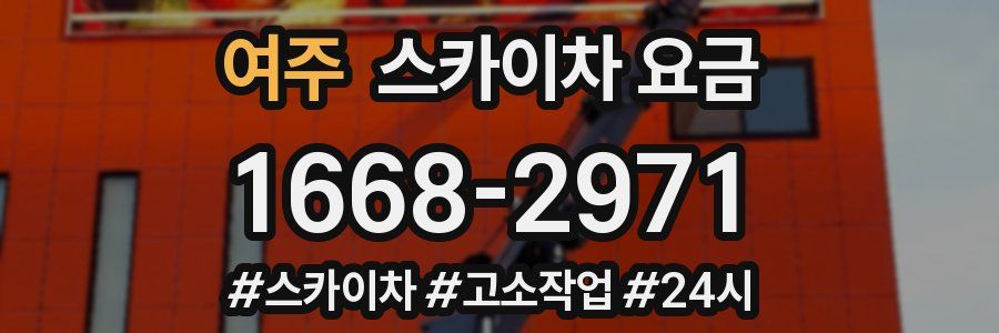 여주 스카이차 요금