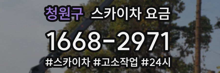 청원구 스카이차 요금