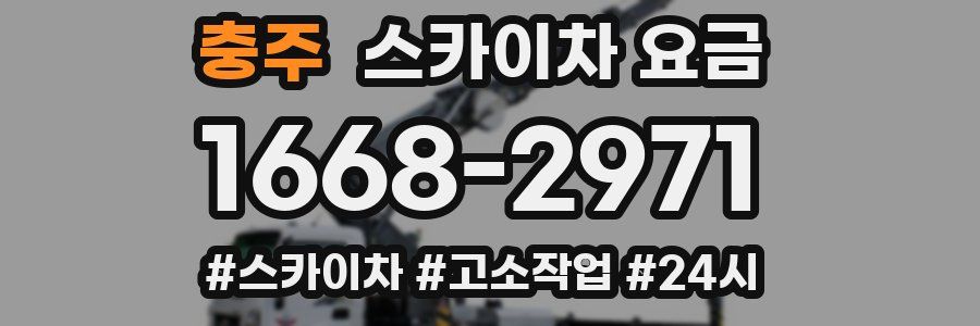 충주 스카이차 요금