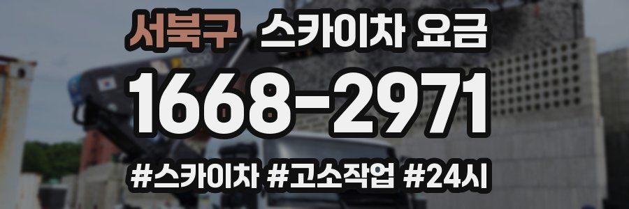 서북구 스카이차 요금