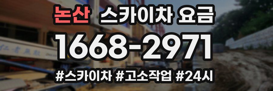 논산 스카이차 요금