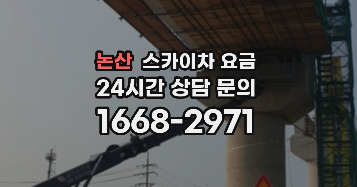 논산 스카이차 요금