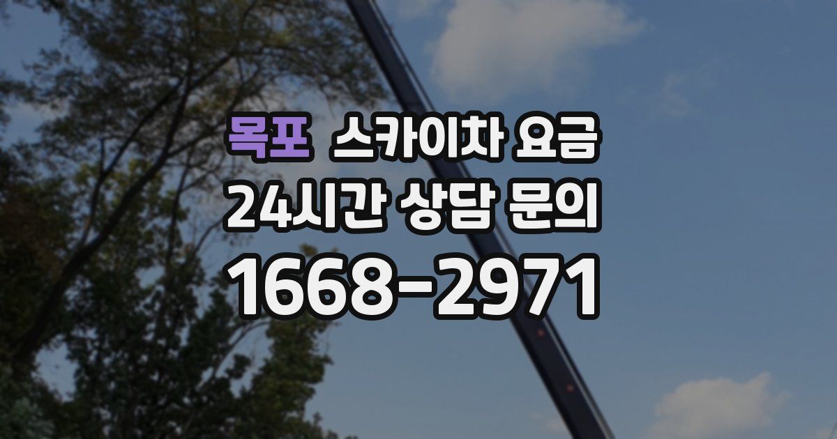 목포 스카이차 요금