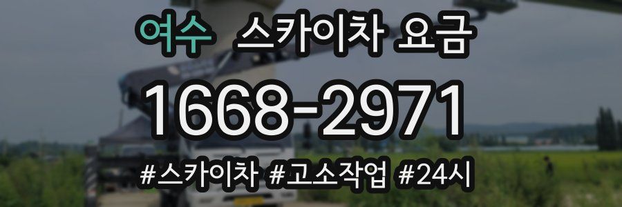 여수 스카이차 요금