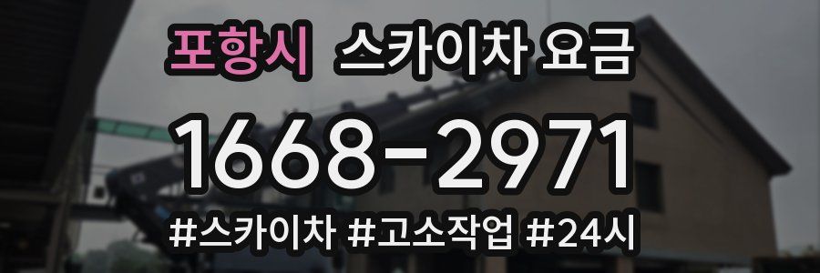 포항시 스카이차 요금