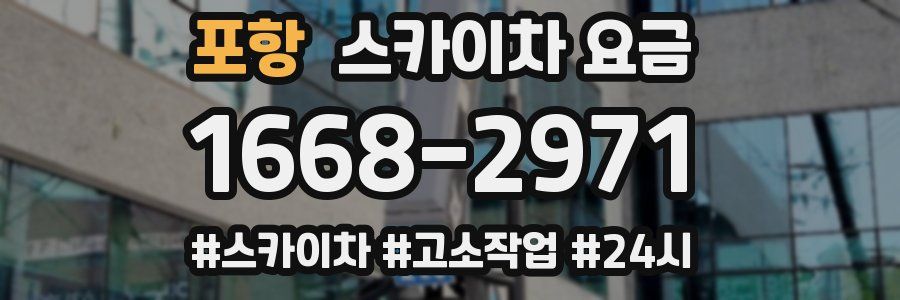 포항 스카이차 요금