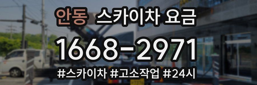 안동 스카이차 요금