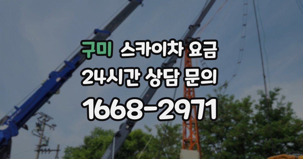 구미 스카이차 요금