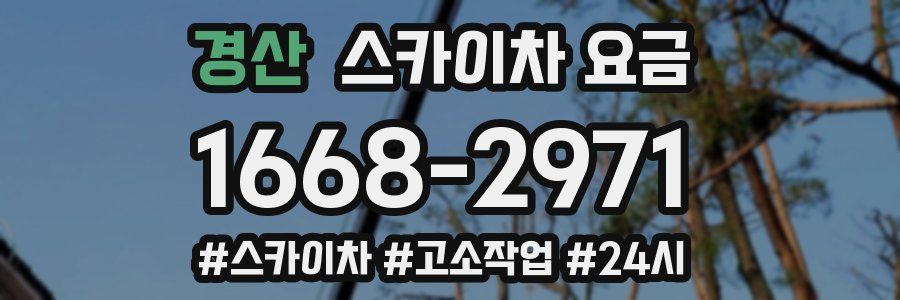 경산 스카이차 요금