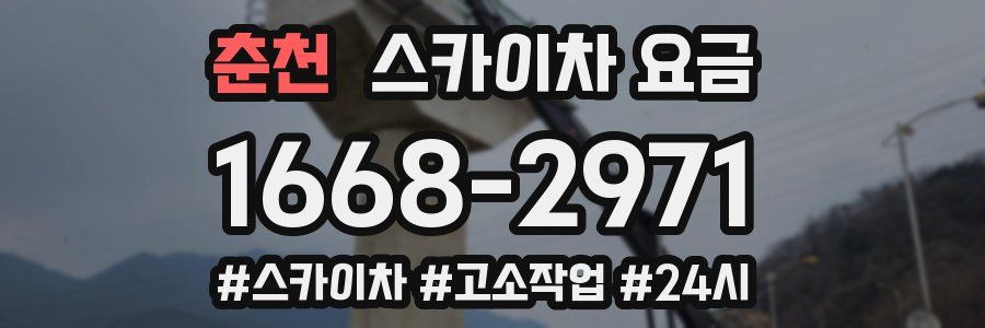 춘천 스카이차 요금