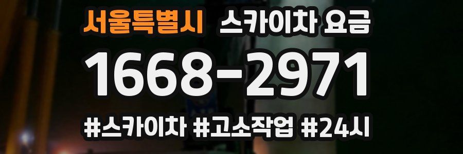 서울특별시 스카이차 요금