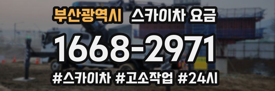 부산광역시 스카이차 요금