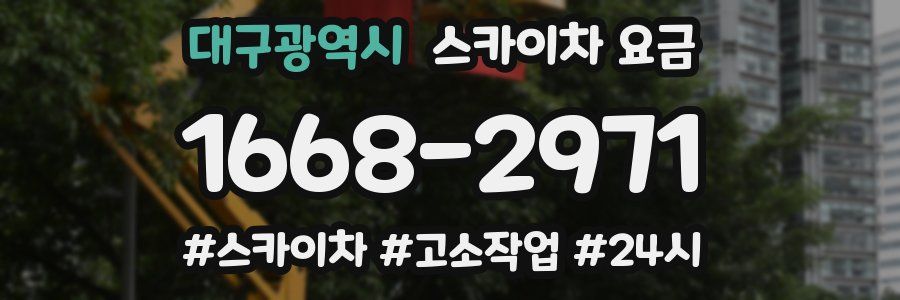 대구광역시 스카이차 요금