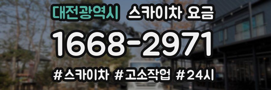 대전광역시 스카이차 요금